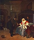 Jan Steen Love Sickness painting